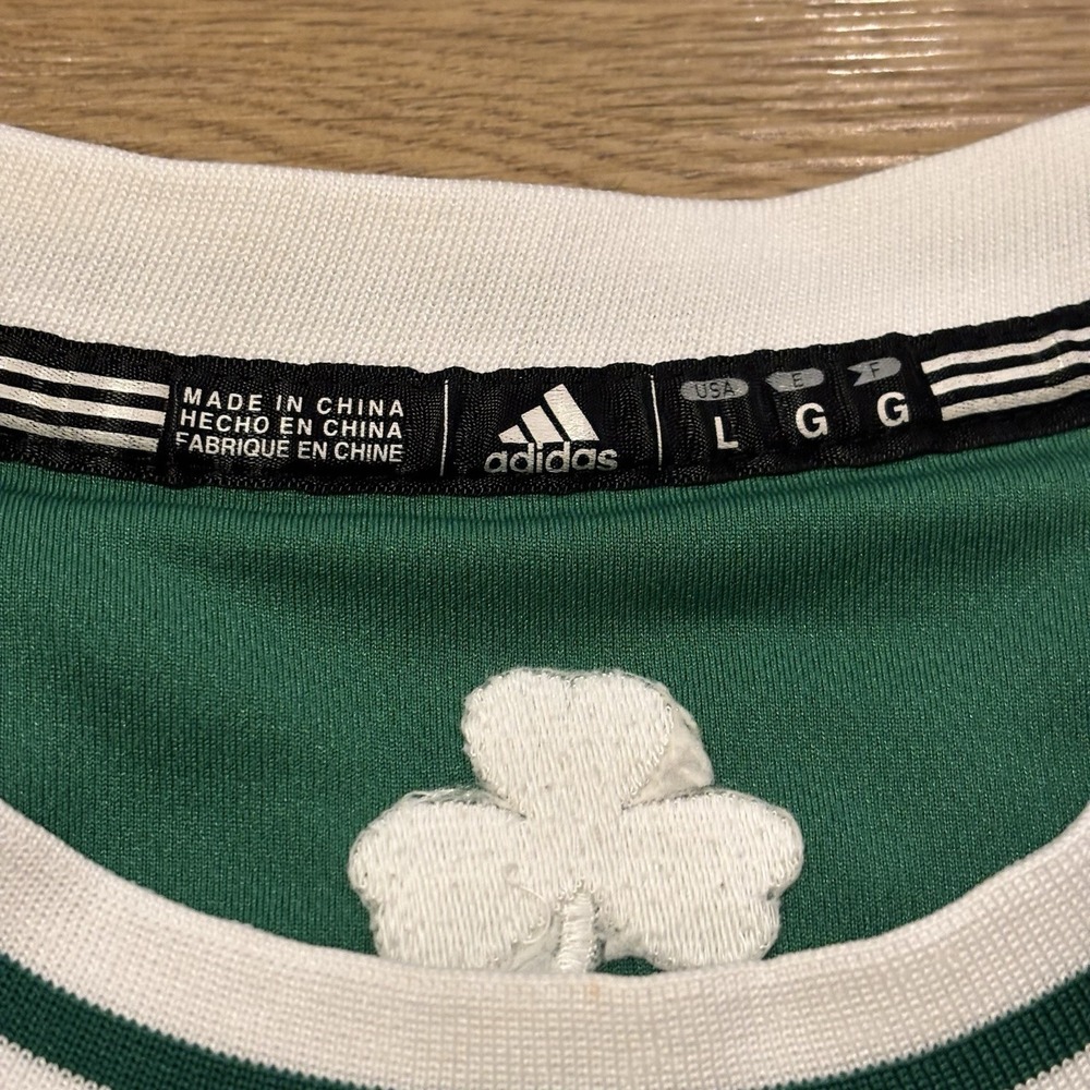 Adidas Swingman Jersey Youth Large +2 Length Rondo Boston Celtics Green Stitched - Picture 6 of 11